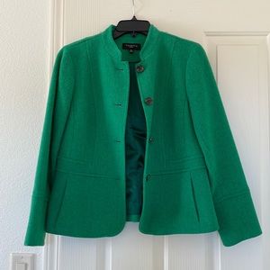 Talbots green button down coat